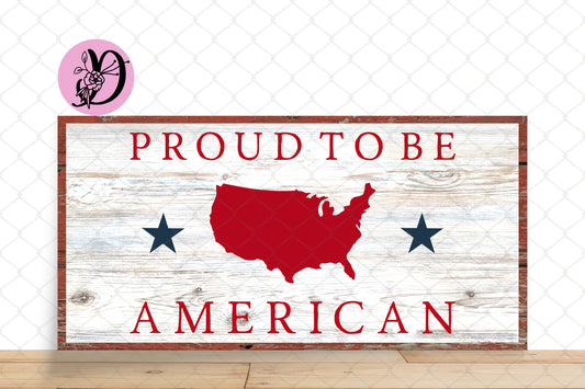 Patriotic Wreath Sign, Rustic Proud To Be American Rectangle Metal Sign, Sign For Wreath, Desert Wreath Signs