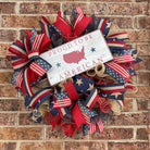 Patriotic Wreath, Proud To Be American Wreath, Memorial Wreath, fourth Of July Wreath, Veterans Day Wreath, Patriotic Décor