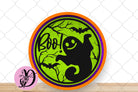 Halloween Wreath Sign, Boo Ghost Round Metal Sign, Sign For Wreath, Desert Wreath Signs