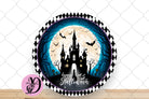 Halloween Wreath Sign, Happy Halloween Round Metal Sign, Sign For Wreath, Desert Wreath Signs