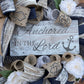 Spiritual Wreath, Inspirations Wreath, Anchored In The Lord Wreath, Home Decor,