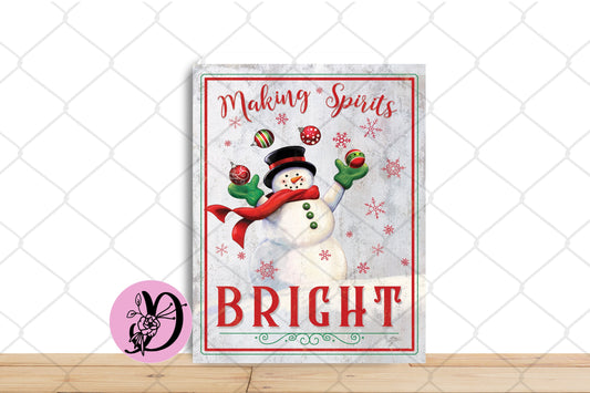 Christmas Wreath Sign, Making Sprits Bright Rectangle Metal Sign, Sign For Wreath, Desert Wreath Signs