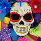Day Of The Dead Wreath For Door, Dia de los Muerto Wreath for porch, DiaDe Los Muertos decorations for home