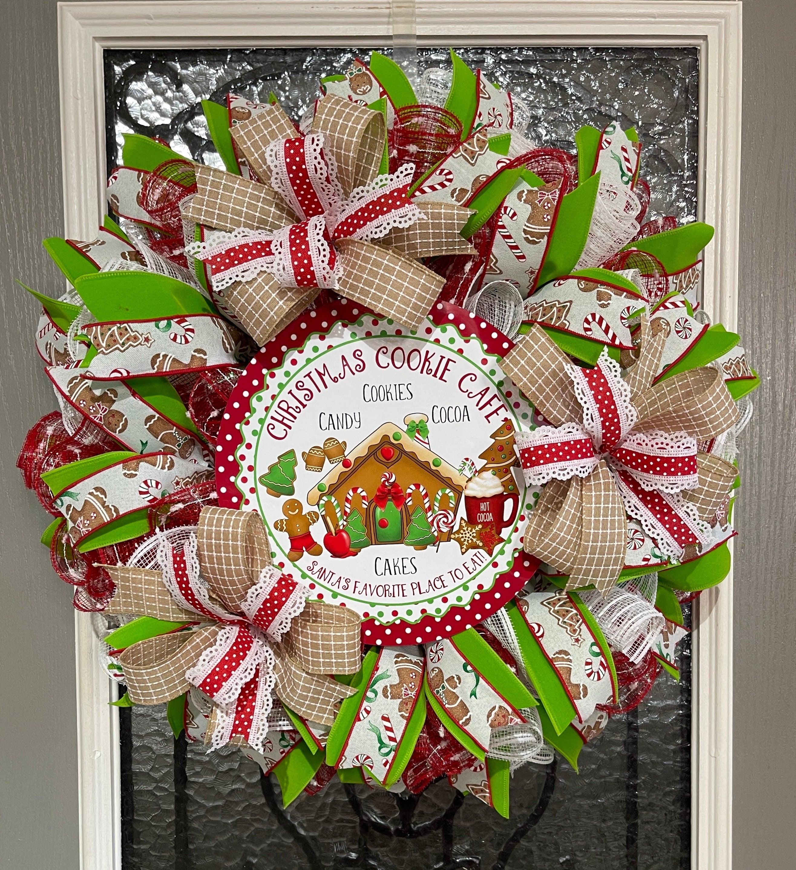 Christmas Wreath, Christms Cookie Cafe, Hoilday Decorations