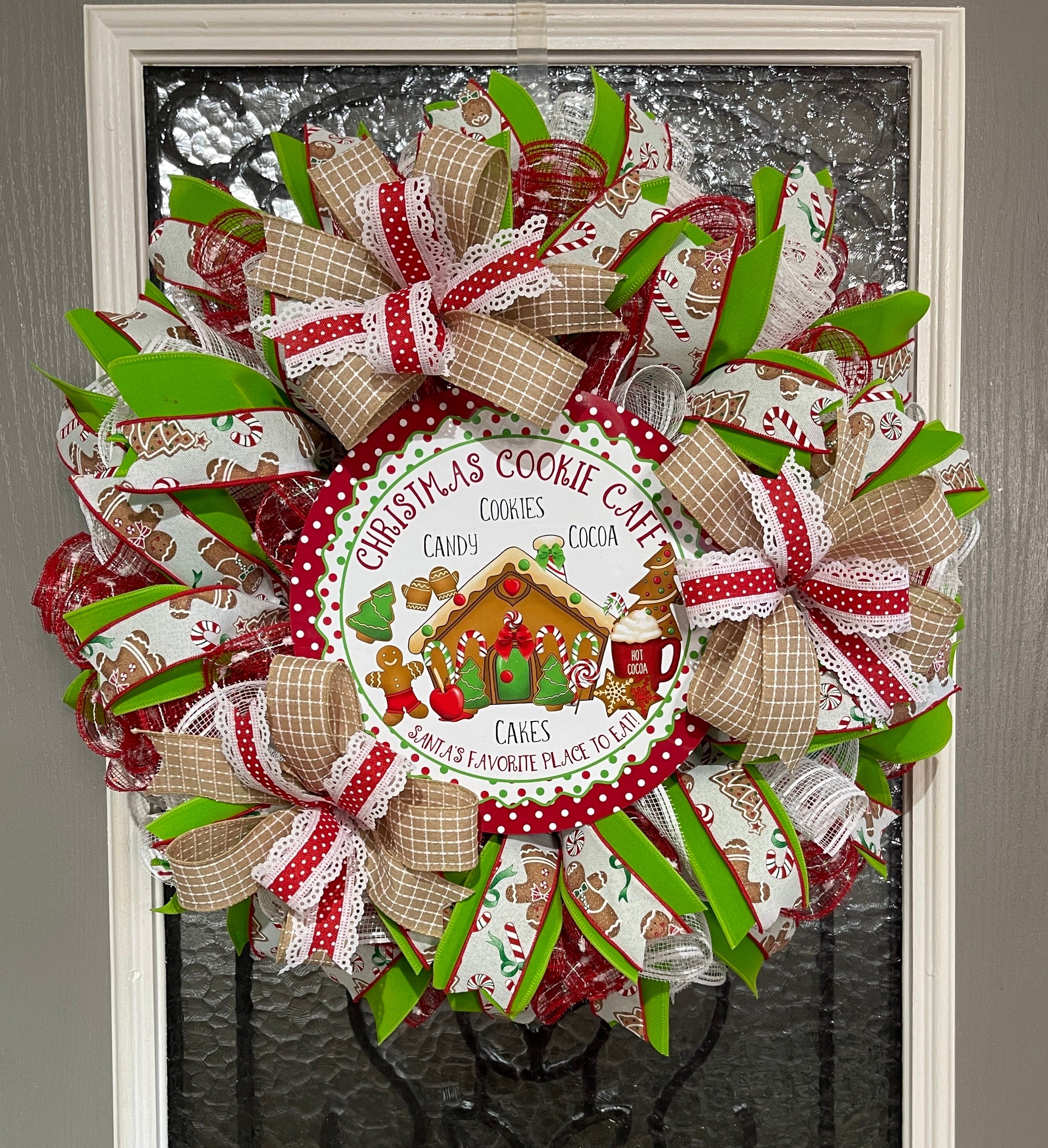 Christmas Wreath, Christms Cookie Cafe, Hoilday Decorations
