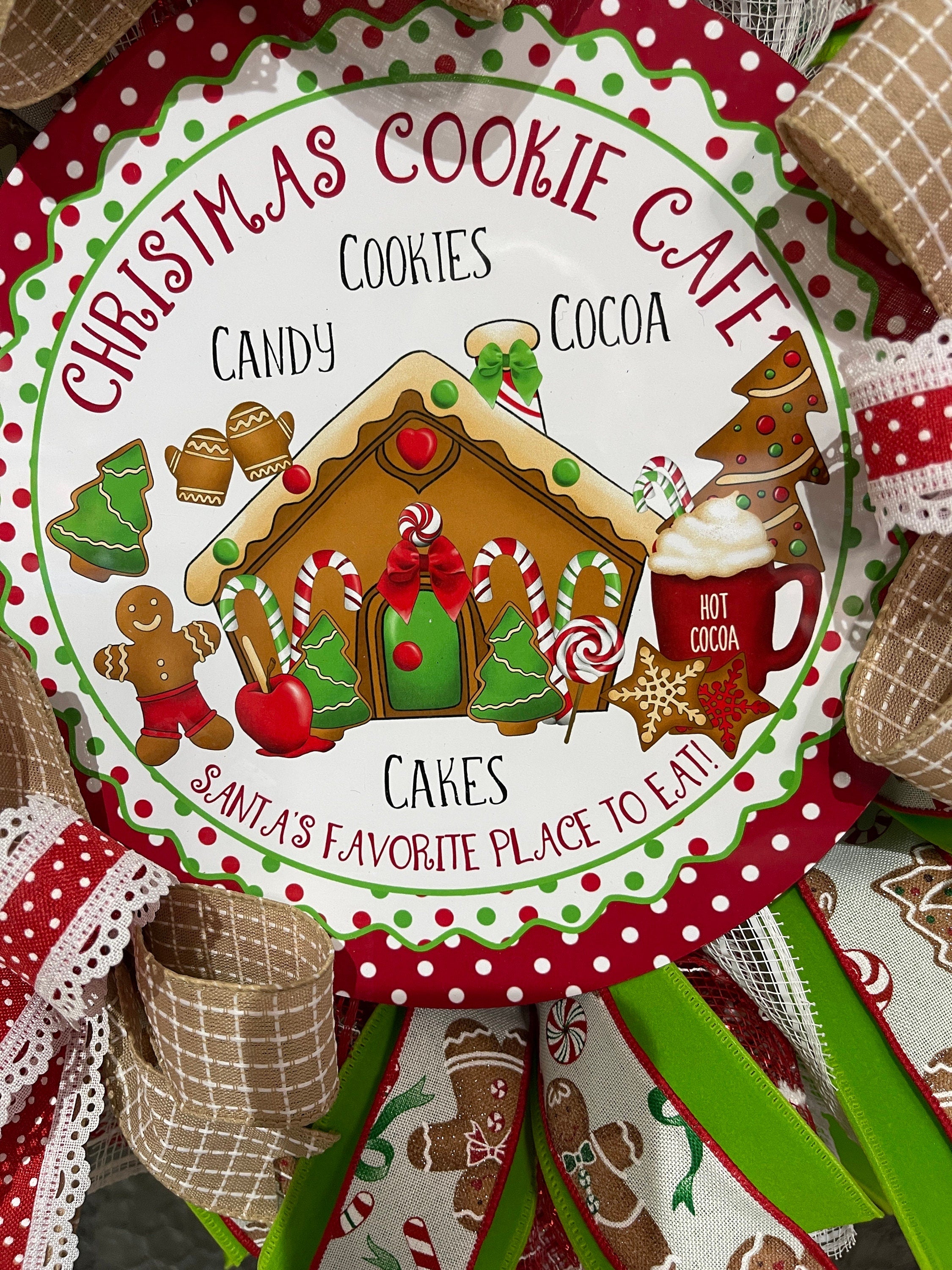 Christmas Wreath, Christms Cookie Cafe, Hoilday Decorations