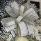 Christmas Reindeer Deer Swag Wreath - Flocked Evergreen Reindeer Swag