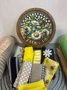 Welcome Bumble Bee Wreath Kit, Craft Kit, DIY Wreath Kit for the Family