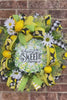 Lemon Wreath, Home Sweet Home Lemon Wreath, Summer Wreath, Spring Wreath, Everyday Wreath, Summer Decor, Spring Decor