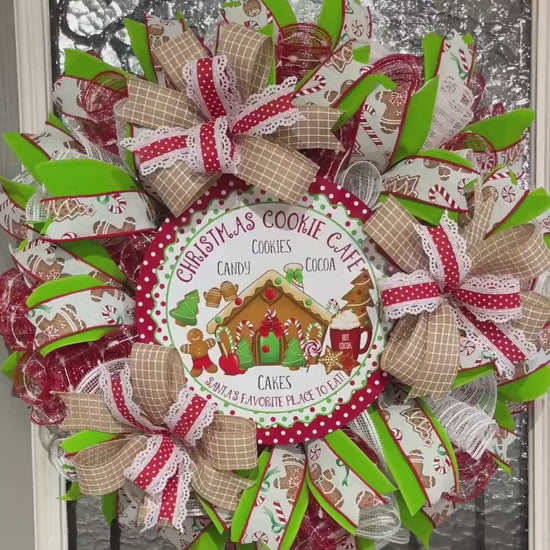 Christmas Wreath, Christms Cookie Cafe, Hoilday Decorations