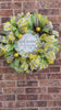 Lemon Wreath, Welcome Wreath, Summer Wreath, Spring Wreath, Everyday Wreath, Summer Decor, Spring Decor