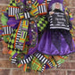 Halloween Witch Wreath Dressed in Purple for front door, Wreath With Purple Witch for Porch Decorations
