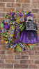 Halloween Witch Wreath Dressed in Purple for front door, Wreath With Purple Witch for Porch Decorations