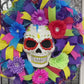 Day Of The Dead Wreath For Door, Dia de los Muerto Wreath for porch, DiaDe Los Muertos decorations for home