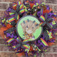 Halloween Highland Cow Wreath, Halloween Wreath, Halloween Decorations